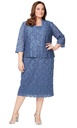 Vestido formal de encaje con chaqueta (copia)