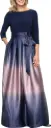 Vestido con falda plisada y degradado (copia)