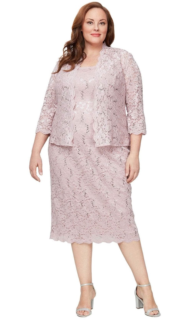 Vestido de encaje con chaqueta (copia)