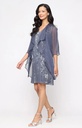 Vestido con chaqueta con estampado