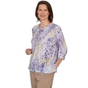 Blusa acanalada con estampado