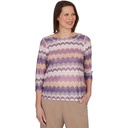 Blusa con rayas onduladas