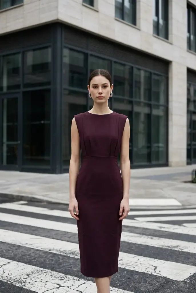 Vestido tubo sin mangas 