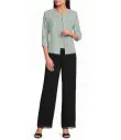 Chaqueta y top de punto brillante jacquard 
