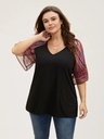 Blusa de manga raglán