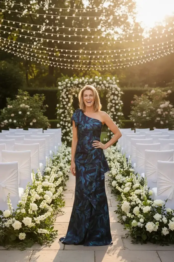 Vestido con escote asimétrico 