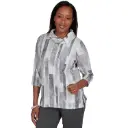 Blusa con cuello alto y textura 