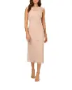 Vestido midi con pedrería floral 
