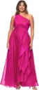 Vestido con volantes de organza 
