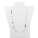 Collar largo con eslabones de barra