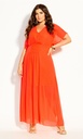 Maxi vestido con manga corta Flame