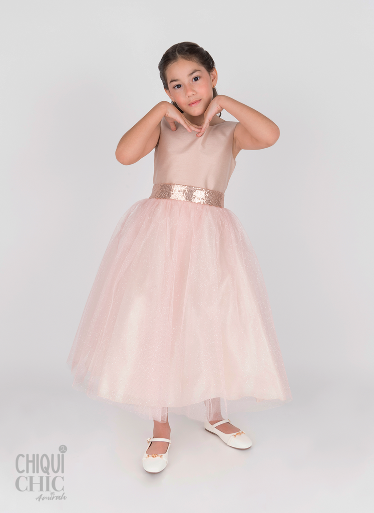 Vestido de tul Shantung & Sparkle