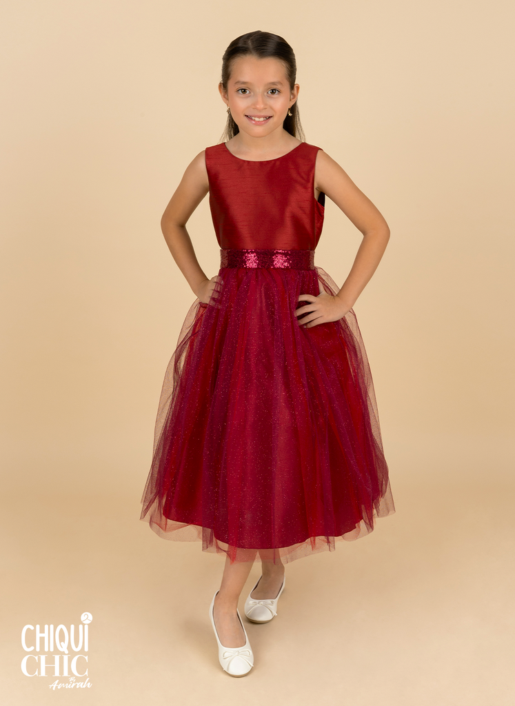 Vestido de tul Shantung & Sparkle