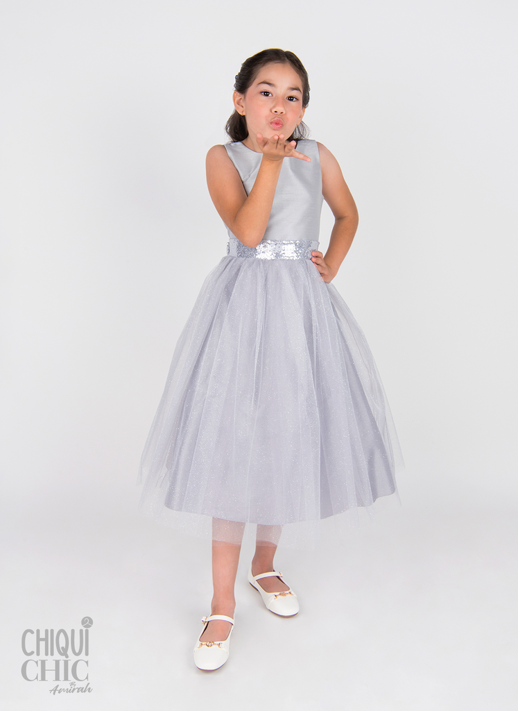 Vestido de tul Shantung & Sparkle