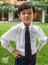 Corbata con clip de seda