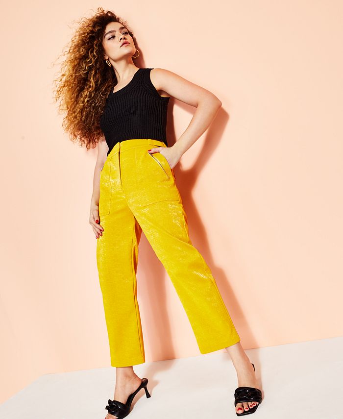 Pantalones de piel sintética