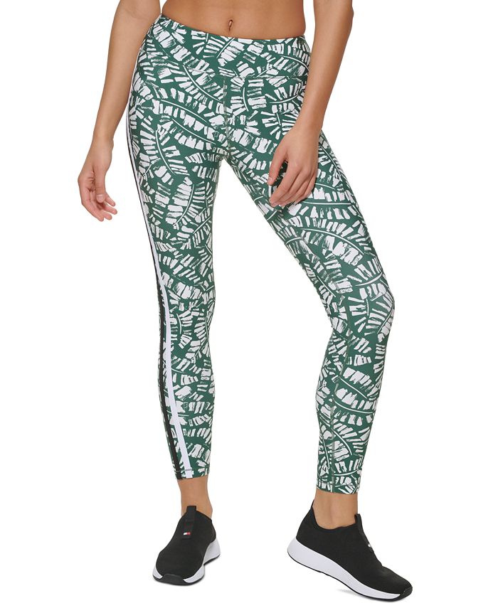 Leggings con estampado de palmas