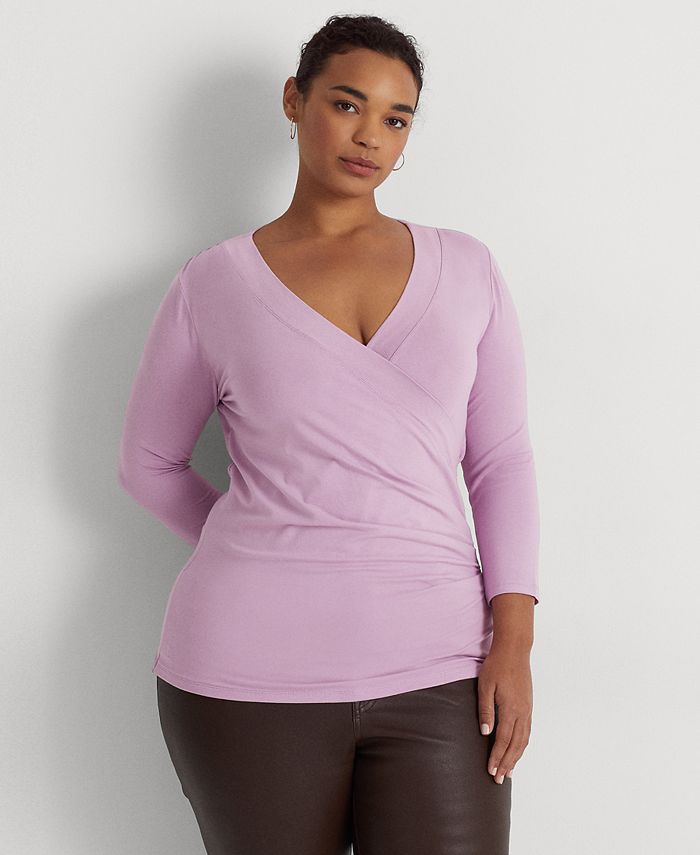 Blusa con escote sobrepelliz Alayja