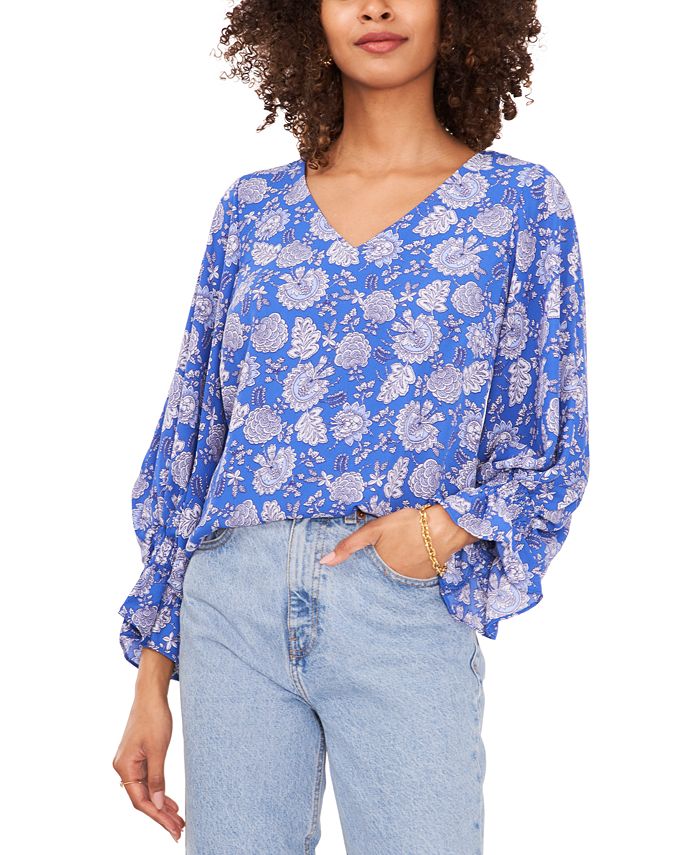 Blusa estampado con mangas