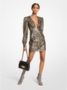 Vestido con estampado de guepardo