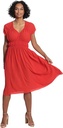 Vestido midi de crèpe Catalina