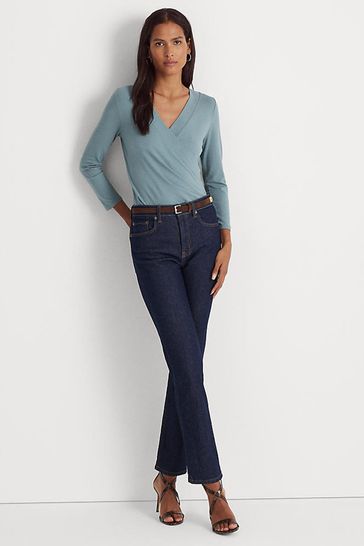 Blusa con escote sobrepelliz Alayja