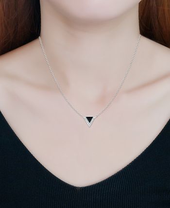 Cadena de plata con colgante esmaltado