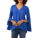 Blusa con dobladillo en capas