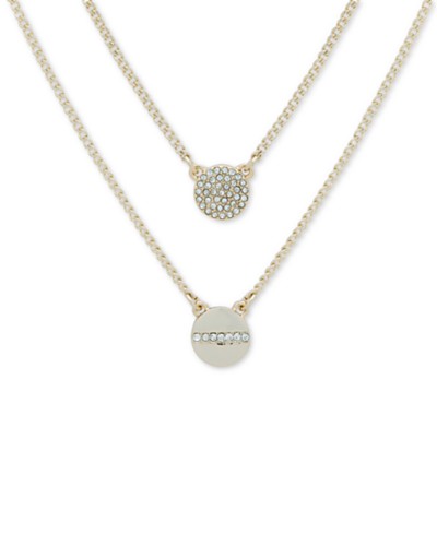 Collar en capas con dos colgantes