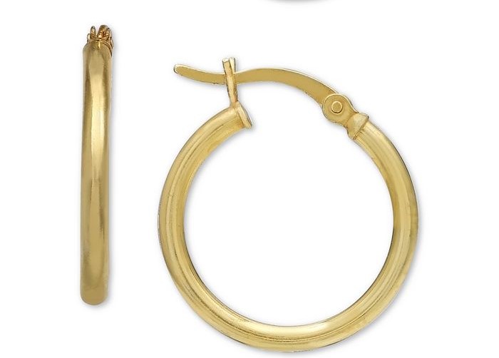 Argolla de plata con baño de oro