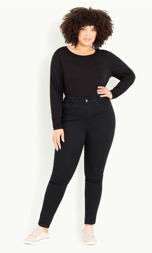 [1320003] Jeans skinny Pitillo negro