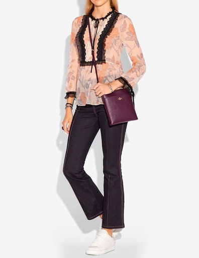 [1240176] Bolsa cruzado de piel de grano