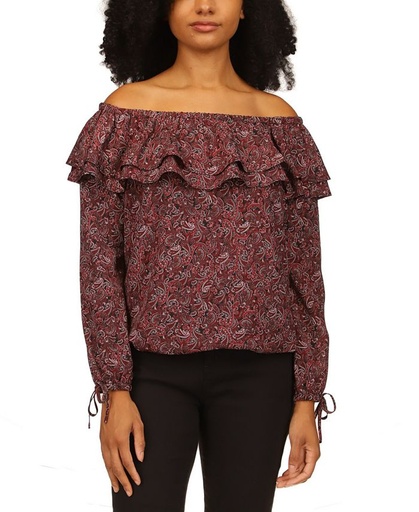 Blusa con puños anudados