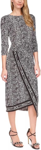 Vestido con estampado de cebra