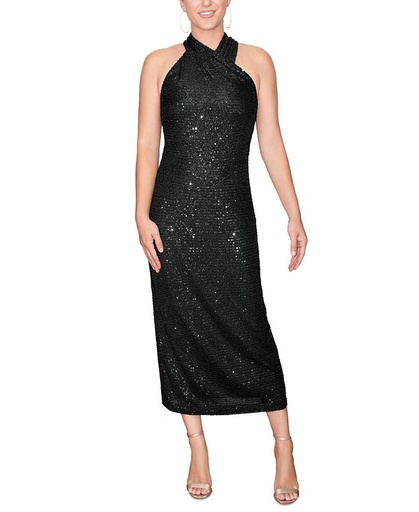Vestido tubo con lentejuelas Harland