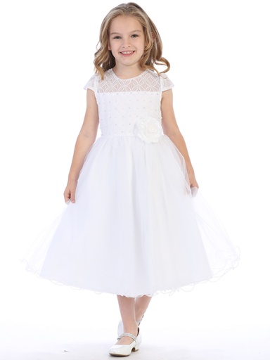 Vestido de tull con flor 