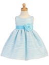 Vestido de Organza a rayas