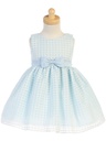 Vestido de organza a cuadros