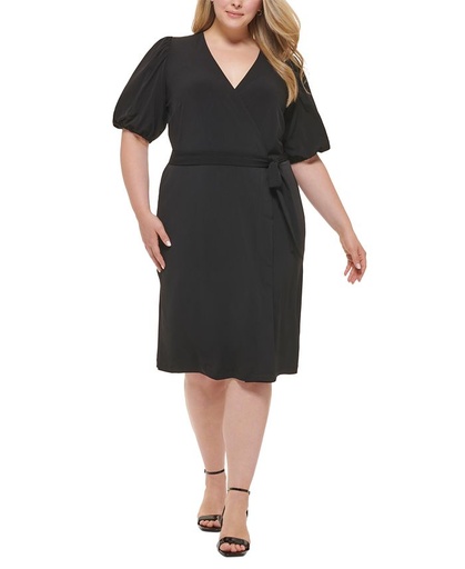 Vestido con mangas abullonadas