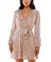 Vestido de lentejuelas de manga larga