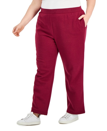 Pants rectos de cintura elástica
