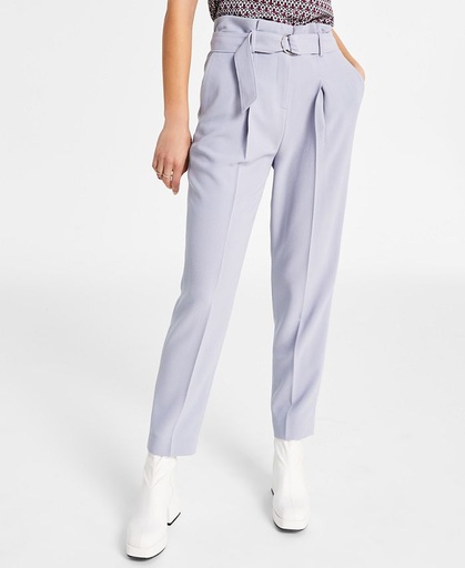 Pantalones de crepé con cinturón