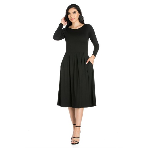 Vestido jersey con bolsillos