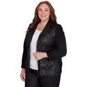 Chaqueta de con mezcla de piel sintética