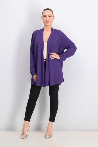 Cárdigan abierto y drapeado