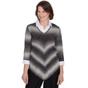 Blusa tejida dos en uno con  chevron