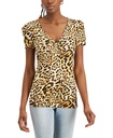 Blusa cuello V fruncido