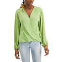 Blusa de escote cruzado en V