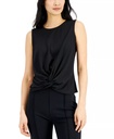 Blusa twis acanalado sin magas