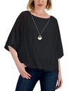 Blusa con dobladillo abullonado